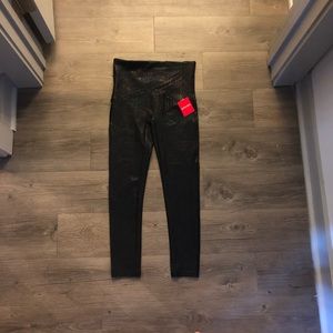 Spanx metallic mist leggings, size small